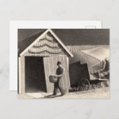 種の時期と収穫(グラントウッドによる) シーズンポストカード (正面/裏面)