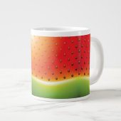 種の背景を持つスイカ ジャンボコーヒーマグカップ (正面右)