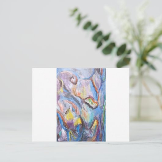 種の起源(抽象芸術表現) ポストカード (スタンド正面)