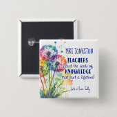 種まき ボタン タンポポ, 知識の種を蒔く  缶バッジ (正面&裏面)