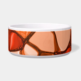 種や珊瑚色、赤などの丸いネベの形 ボウル