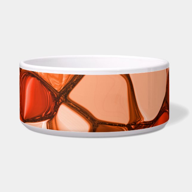 種や珊瑚色、赤などの丸いネベの形 ボウル (正面)