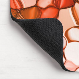 種や珊瑚色、赤などの丸いネベの形 マウスパッド