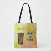 種をまく トートバッグ (正面)