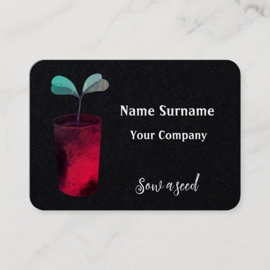 種をまく 名刺 (正面)