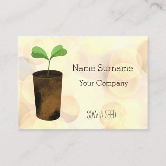種をまく 名刺 (正面)