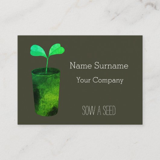 種をまく 名刺 (正面)