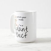 種を見ろ、私は植物泥棒 コーヒーマグカップ (正面左)