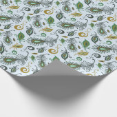 種カラフル々の羽 ラッピングペーパー (角)