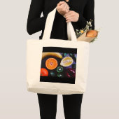 種カラフル別果実 ラージトートバッグ (正面(商品))