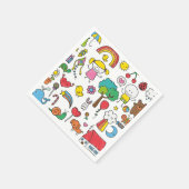 種カラフル類別子のスケッチ | ナプキン スタンダードカクテルナプキン (角)