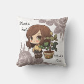 種デザイナー枕を植える クッション (正面)