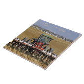 種トウモロコシプランターを引っ張るトラクター タイル (側面)