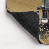 種トウモロコシプランターを引っ張るトラクター マウスパッド (コーナー)