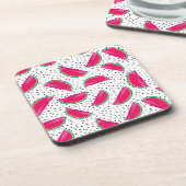 種パターンのネオンスイカ コースター (左側)