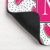 種パターンのネオンスイカ マウスパッド (コーナー)