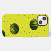 種入りのスイカイエロー iPhoneケース (裏面横)
