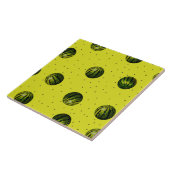 種子が入ったスイカ タイル (側面)