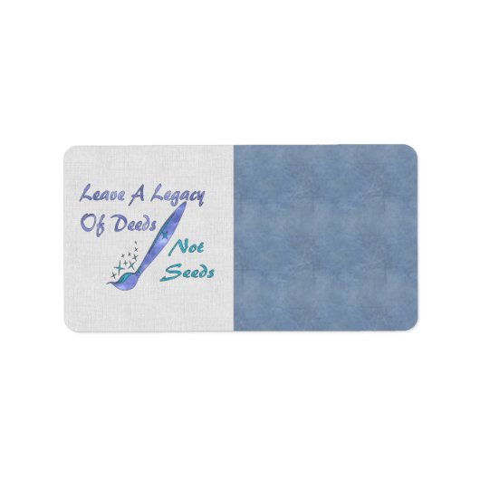 種子ではない証書 ラベル (正面)