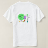種子のベクターと名言アート Tシャツ (デザイン裏面)