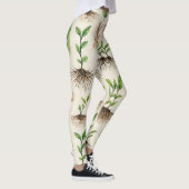 種子の強い根の手のシームレスなパターン レギンス (右)