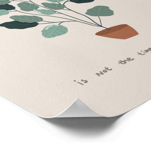 種子を植える時間引用文 ポスター (角)