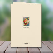 種子パケット丁合ヴィンテージ花畑を折り畳む ノートカード