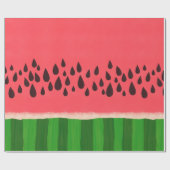 種子パターン付スイカ ラッピングペーパー (フラット)