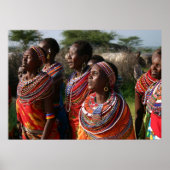 種子ビーズジュエリーケニアのマサイ出身 ポスター (正面)