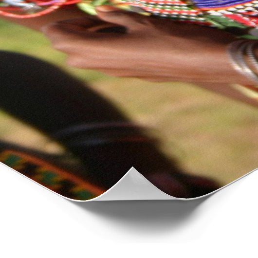 種子ビーズジュエリーケニアのマサイ出身 ポスター (角)