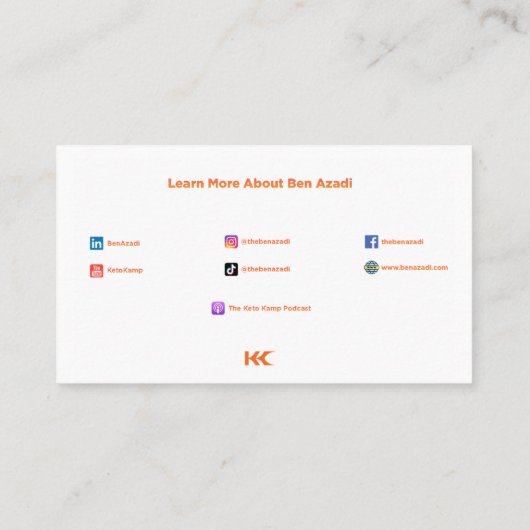 種子油アレルギーカード 名刺 (裏面)