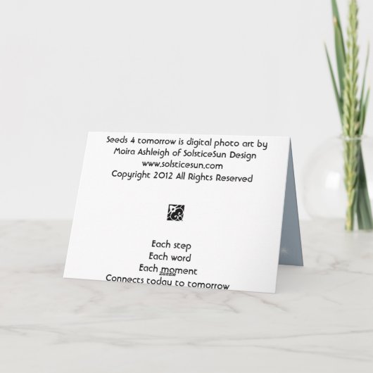 種子4明日 カード (裏面)