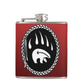 種族くまのフラスコカスタムなくま爪の芸術の飲み物のフラスコ フラスク (正面)