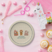 種族くまの誕生日 ペーパープレート (パーティー)