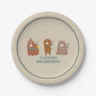 種族くまの誕生日 ペーパープレート