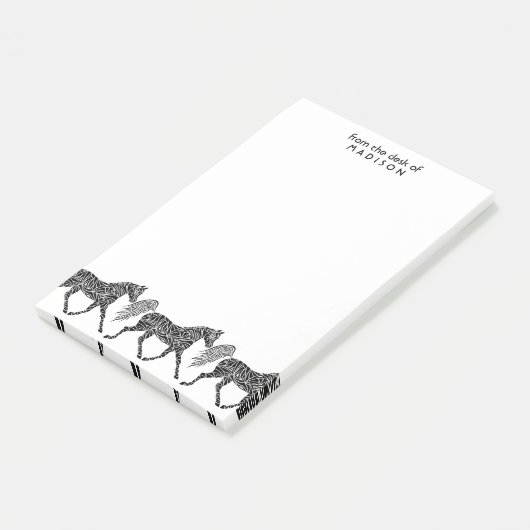 種族に馬の小走りに走ることは机から名前をの加えます ポストイット (アングル)