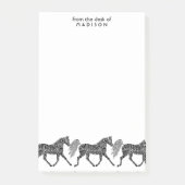 種族に馬の小走りに走ることは机から名前をの加えます ポストイット (正面)