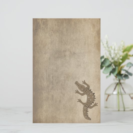 種族のわに 便箋 (スタンド正面)