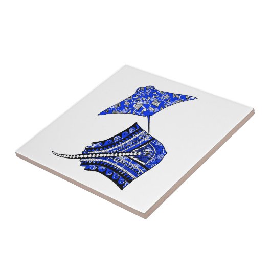 種族のアカエイ タイル (側面)