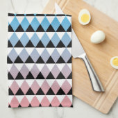 種族のアステカでグラデーションなパターン キッチンタオル (四つ折り)