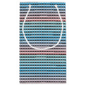 種族のアステカでグラデーションなパターン スモールペーパーバッグ (裏面)