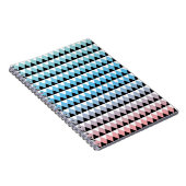 種族のアステカでグラデーションなパターン ノートブック (右側)