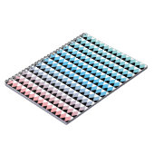 種族のアステカでグラデーションなパターン ノートブック (左側)