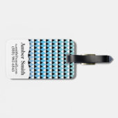 種族のアステカでグラデーションなパターン ラゲッジタグ (裏面横)