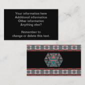 種族のアステカなパターンカスタムな名刺 名刺 (正面/裏面)