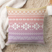 種族のアズテック派のグラデーションなパターン クッション (ブランケット)