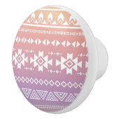 種族のアズテック派のグラデーションなパターン セラミックノブ (右)