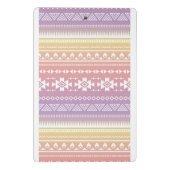 種族のアズテック派のグラデーションなパターン ミニクリップボード (裏面)