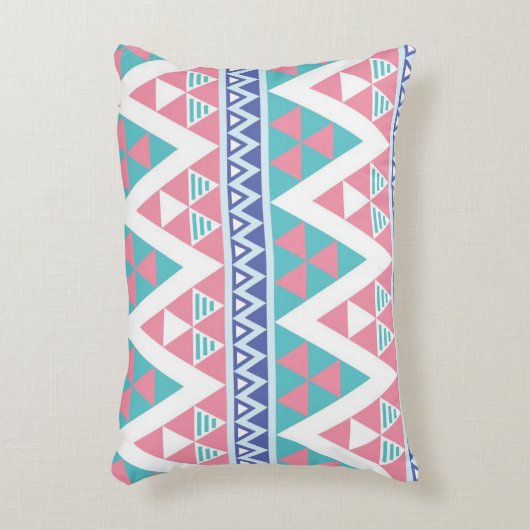 種族のアズテック派の多彩なパターン アクセントクッション (正面(垂直))