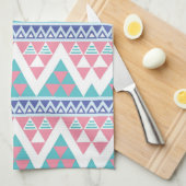 種族のアズテック派の多彩なパターン キッチンタオル (四つ折り)